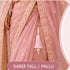 Baby Pink Silk Hanging Tassels with Silver Cutdana Beads for Saree Pallu, Blouse, Lehenga, Dupatta, DIY Art & Craft Decoration | Pack of 10 | Craft Shop India