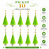 Parrot Green Silk Hanging Tassels with Silver Cutdana Beads for Saree Pallu, Blouse, Lehenga, Dupatta, DIY Art & Craft Decoration | Pack of 10 | Craft Shop India