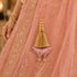 Baby Pink Embroidered Triangle Potli Latkan Tassel Set of 2 for Saree, Blouse & Lehenga | Craft Shop India