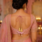 Baby Pink Embroidered Triangle Potli Latkan Tassel Set of 2 for Saree, Blouse & Lehenga | Craft Shop India