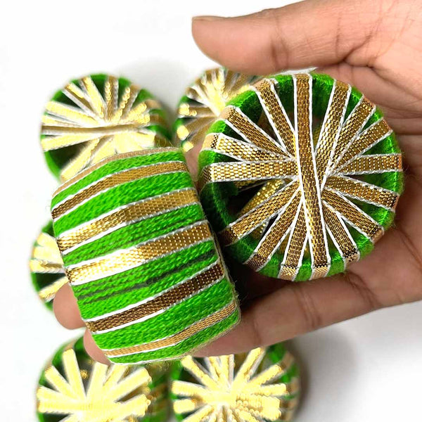 Green Color Dholak | Golden Gota Chakra | Craft Shop India | Art | Craft | Indian Decoration | Style Amazing | Wonderfull | Shopping | Best Selling | Online Craft product