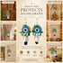 Sky Blue Floral Evil Eye Door Hanging Pair with Pearl Beads & Tassels | Pack of 2 | Craft Shop India