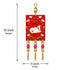 Red Pichwai Cow Shubh Labh Tassels Hanging Pair for Home Decoration | Craft Shop India