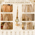 Golden Handmade Crystal Beaded Latkan Pair for Saree, Blouse & Lehenga | Craft Shop India