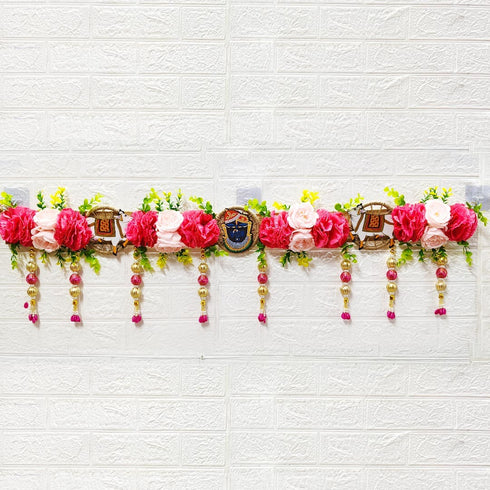 Red Shrinathji Toran Bandhanwar for Door Entrance | 40 Inch | Craft Shop India