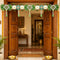 Green Lotus Toran Bandhanwar for Door Entrance | 40 Inch | Handmade Floral Door Hanging | Craft Shop India