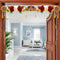 Red Jai Shri Shyam Bandhanwar for Door Entrance | 40 Inch | Handmade Floral Door Hanging | Craft Shop India