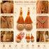 Orange Mirror Work Round Latkan Tassel Set of 2 for Saree Pallu, Blouse, Dupatta & Lehenga | Craft Shop India