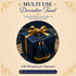 Midnight Navy Fancy Silk Tassels with Zari Bead Thread Latkan Pack of 10 | Craft Shop India