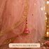 Rani Pink Handmade Ethnic Sequin Tassel Latkan Set of 2 for Saree, Blouse & Lehenga | Craft Shop India
