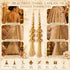 Golden Pipe 3 Layer Handmade Ethnic Latkan Tassel Set of 2 for Saree, Blouse & Lehenga | Craft Shop India