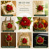 Red Handmade Artificial 3 Flowers & Pollen Bunch Pack of 6 & 12 | Trousseau Packing | Craft Shop India
