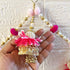 White Pearl & Rani Flower Toran Bandhanwar for Door Entrance | 40 Inch | Handmade Floral Door Hanging | Craft Shop India