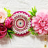 Rani Flower with Beaded Lotus Bandhanwar for Door Entrance | 40 Inch | Handmade Floral Door Hanging | Craft Shop India