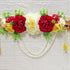 Red Hare Ka Sahara Bandhanwar for Door Entrance | 40 Inch | Handmade Floral Door Hanging | Craft Shop India