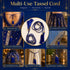 Royal Blue Tassel with Cord Rope Pack of 2 for Saree Pallu, Blouse & Lehenga | Craft Shop India