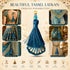 Rama Blue Handmade Ethnic Latkan Tassel Pack of 2 for Saree, Blouse & Lehenga | Craft Shop India