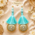 Sky Blue Mirror Work Round Latkan Tassel Set of 2 for Saree Pallu, Blouse, Dupatta, Lehenga & DIY Craft Decoration | Craft Shop India