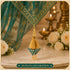 Turquoise Blue Embroidered Triangle Potli Latkan Tassel Set of 2 for Saree, Blouse & Lehenga | Craft Shop India