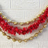 Red Flower String Bandhanwar Toran 40 Inch for Home Entrance | Craft Shop India