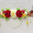 Red Jai Shri Shyam Bandhanwar for Door Entrance | 40 Inch | Handmade Floral Door Hanging | Craft Shop India