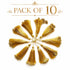 Metallic Golden Fancy Silk Tassels with Zari Bead Thread Latkan Pack of 10 | Craft Shop India