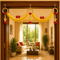 Yellow Flower String Bandhanwar Toran 40 Inch for Home Entrance | Craft Shop India