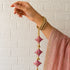 Pink Latkan Tassel with Glass Beads Set of 2 | 20 Inch | Saree, Blouse & Lehenga | Craft Shop India