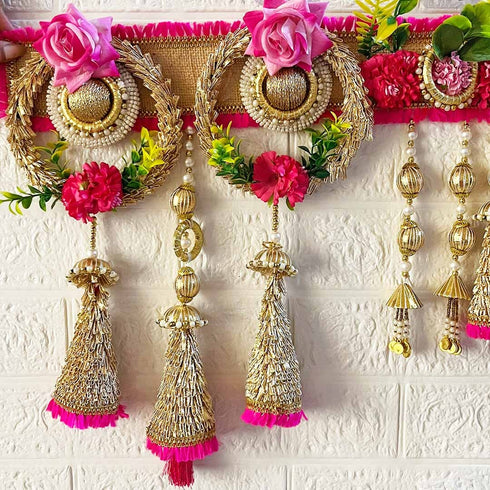 Rani Rose Cone Toran Bandhanwar for Door Entrance | 40 Inch | Craft Shop India