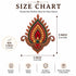 Drop Shape Patch Printed MDF Cutout Pack of 10 | 3 Inch | DIY Decoration, Toran & Bandhanwar | Craft Shop India