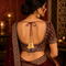 Maroon Embroidered Triangle Potli Latkan Tassel Set of 2 for Saree, Blouse & Lehenga | Craft Shop India