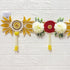 Yellow Lotus Toran Bandhanwar for Door Entrance | 40 Inch | Handmade Floral Door Hanging | Craft Shop India