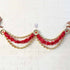 Red Flower String Bandhanwar Toran 40 Inch for Home Entrance | Craft Shop India