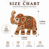 Beaded Elephant Printed MDF Cutout Pack of 10 | DIY Decoration, Toran & Bandhanwar | Craft Shop India