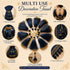 Midnight Navy Fancy Silk Tassels with Zari Bead Thread Latkan Pack of 10 | Craft Shop India