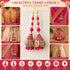 Pink Ethnic Nalki Cone Latkan Tassel Pack of 2 for Saree, Blouse & Lehenga | Craft Shop India