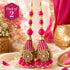 Pink Ethnic Nalki Cone Latkan Tassel Pack of 2 for Saree, Blouse & Lehenga | Craft Shop India
