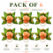 Peach Handmade Artificial 3 Flowers & Pollen Bunch Pack of 6 & 12 | Trousseau Packing | Craft Shop India