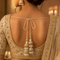 Ivory Pearl Double Jhumki Latkan Tassel Set of 2 for Saree, Blouse & Lehenga | Craft Shop India