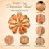 Peach Gold Beaded Fancy Silk Tassels with Zari Bead Thread Latkan Pack of 10 | Craft Shop India