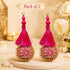 Rani Pink Mirror Work Round Latkan Tassel Set of 2 for Saree Pallu, Blouse, Dupatta & Lehenga Decoration | Craft Shop India