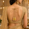 Golden Silk Hanging Tassels with Golden Cutdana Beads for Saree Pallu, Blouse, Lehenga, Dupatta, DIY Art & Craft Decoration | Pack of 10 | Craft Shop India