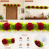 Red Floral Bandhanwar Toran for Door Entrance | 40 Inch | Craft Shop India