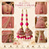 Pink Ethnic Nalki Cone Latkan Tassel Pack of 2 for Saree, Blouse & Lehenga | Craft Shop India