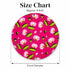 Rani Pink Pichwai Lotus Round Cutout Pack of 10 | Wall Hanging Decoration | Craft Shop India