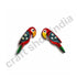 Red Parrot Wooden Miniature Small Size