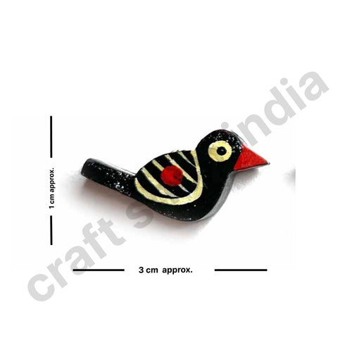 Black Bird Wooden Miniature