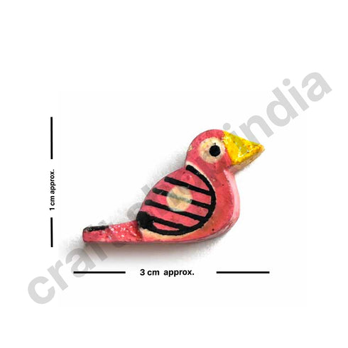 Pink Bird Wooden Miniature