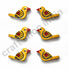 Yellow Bird Wooden Miniature