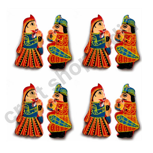 Raja Rani Wooden Miniature Pair